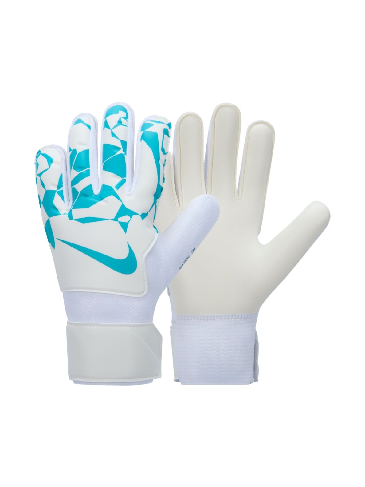 Nike vartininko pirštinės vaikams Match Goalkeeper baltos-mėlynos HQ0258 101 Nike vartininko pirštinės vaikams Match Goalkeeper baltos-mėlynos HQ0258 101