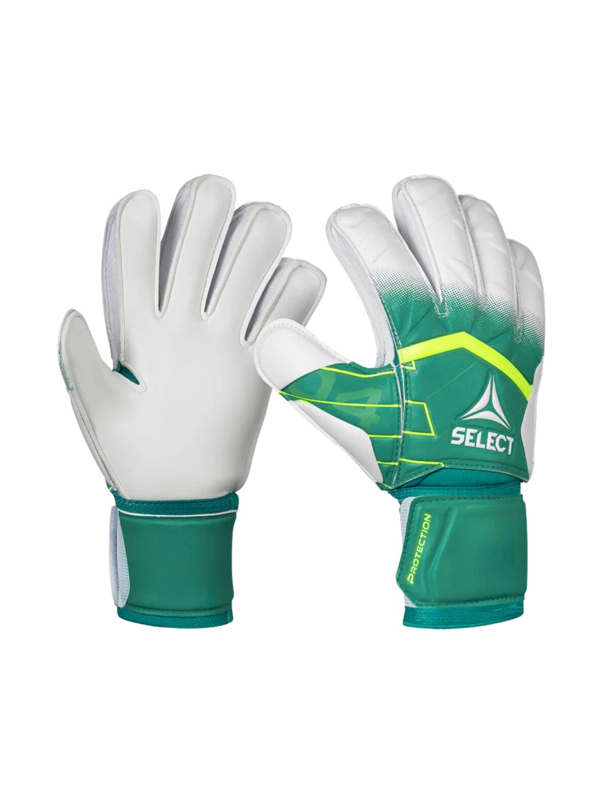 Select 04 Protection v26 vartininko pirštinės vaikams žaliai baltos Select 04 Protection v26 vartininko pirštinės vaikams žaliai baltos