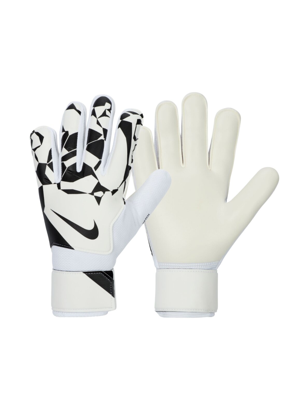 Nike Match Goalkeeper vartininko pirštinės baltos HQ0257 100 Nike Match Goalkeeper vartininko pirštinės baltos HQ0257 100