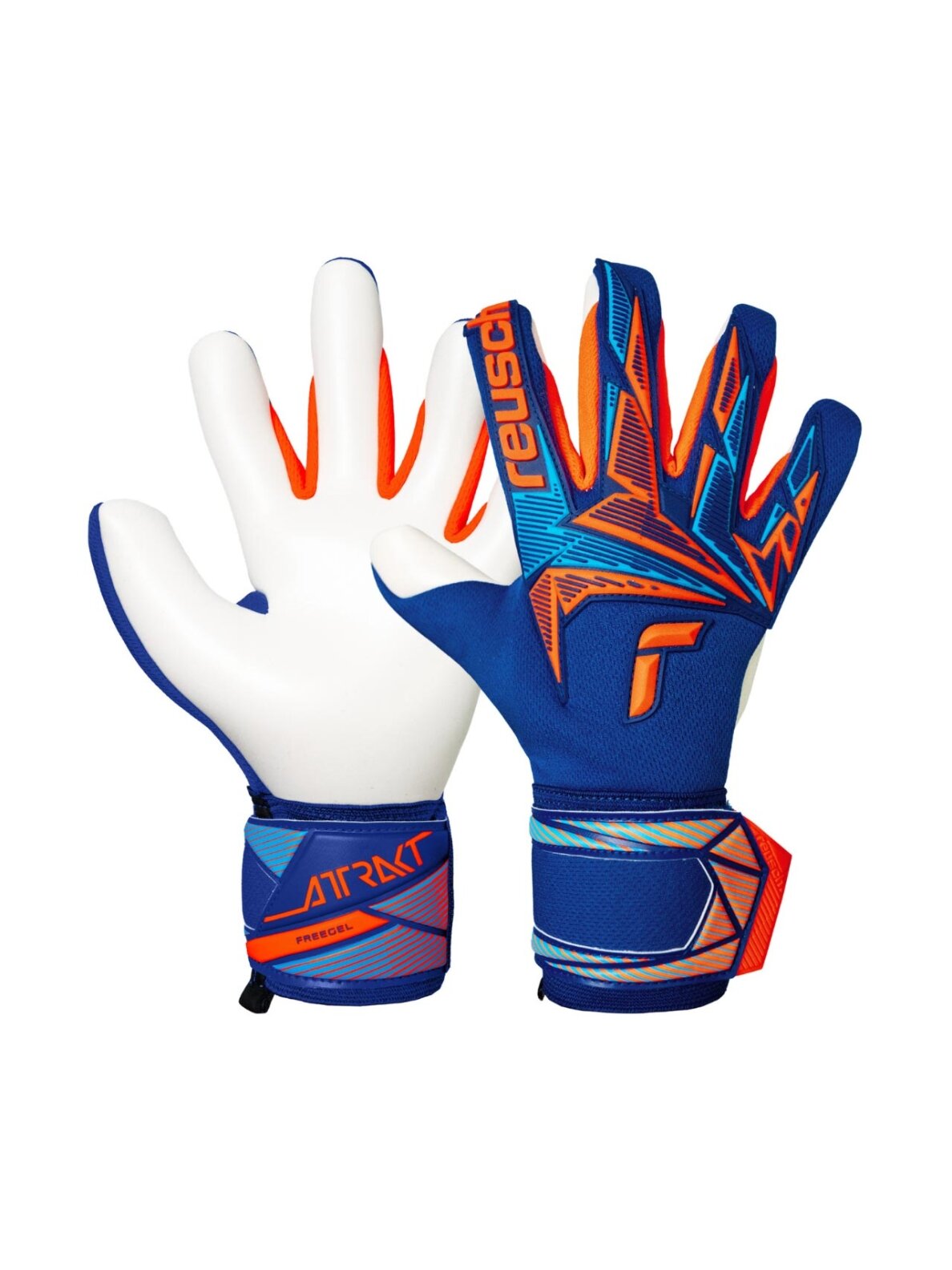 Reusch Attrakt Freegel Advance vartininko pirštinės vaikams mėlyna-oranžinė