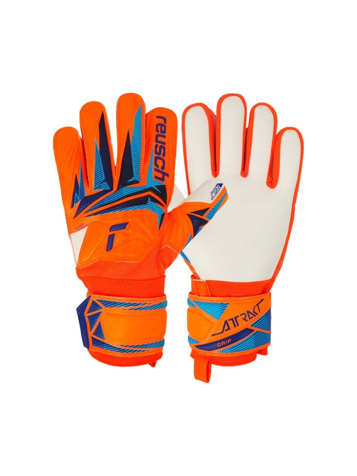 Reusch Attrakt Grip Junior vartininko pirštinės vaikams oranžinės 5672814 2290