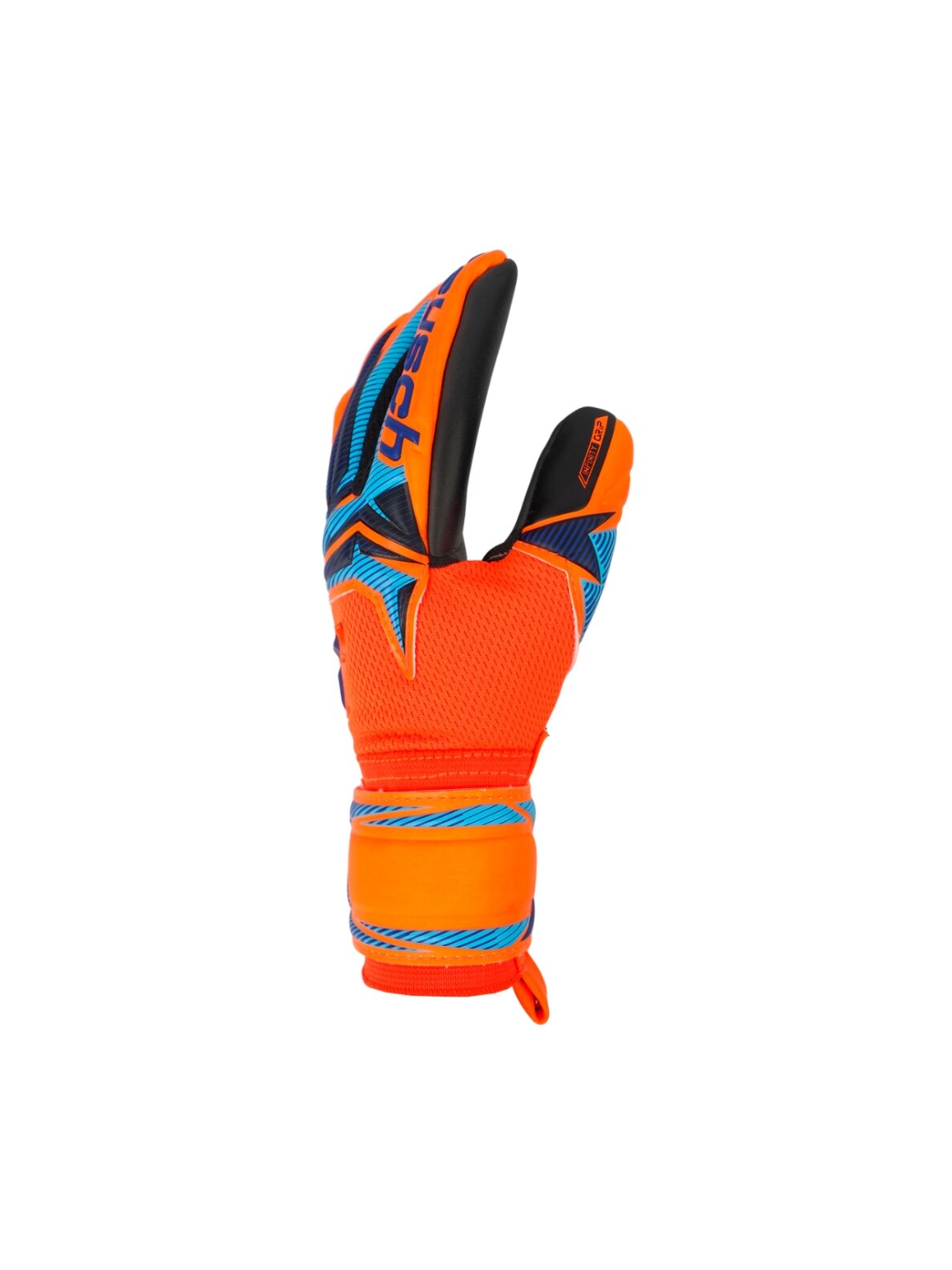 Reusch Attrakt Infinity Evolution NC Junior vartininko pirštinės vaikams, oranžinės-juodos-mėlynos 3 Reusch Attrakt Infinity Evolution NC Junior vartininko pirštinės vaikams, oranžinės-juodos-mėlynos 3