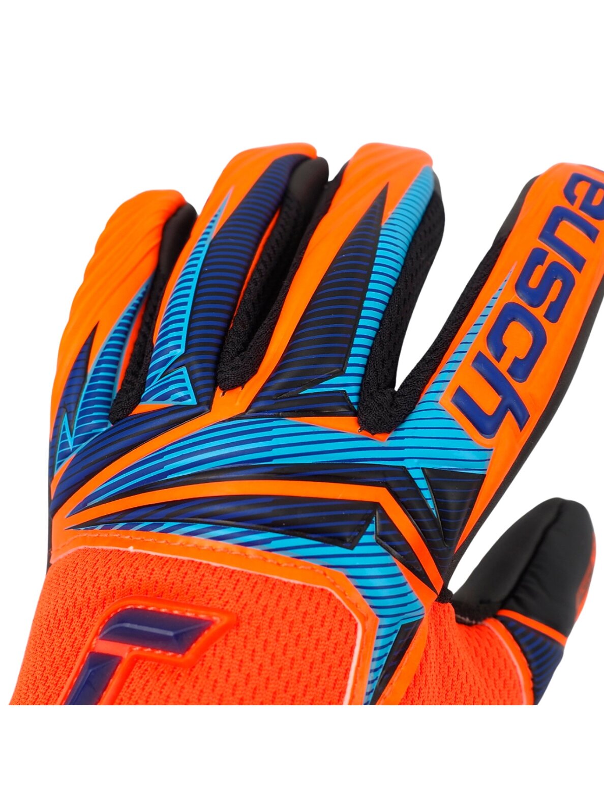 Reusch Attrakt Infinity Evolution NC Junior vartininko pirštinės vaikams, oranžinės-juodos-mėlynos 4 Reusch Attrakt Infinity Evolution NC Junior vartininko pirštinės vaikams, oranžinės-juodos-mėlynos 4