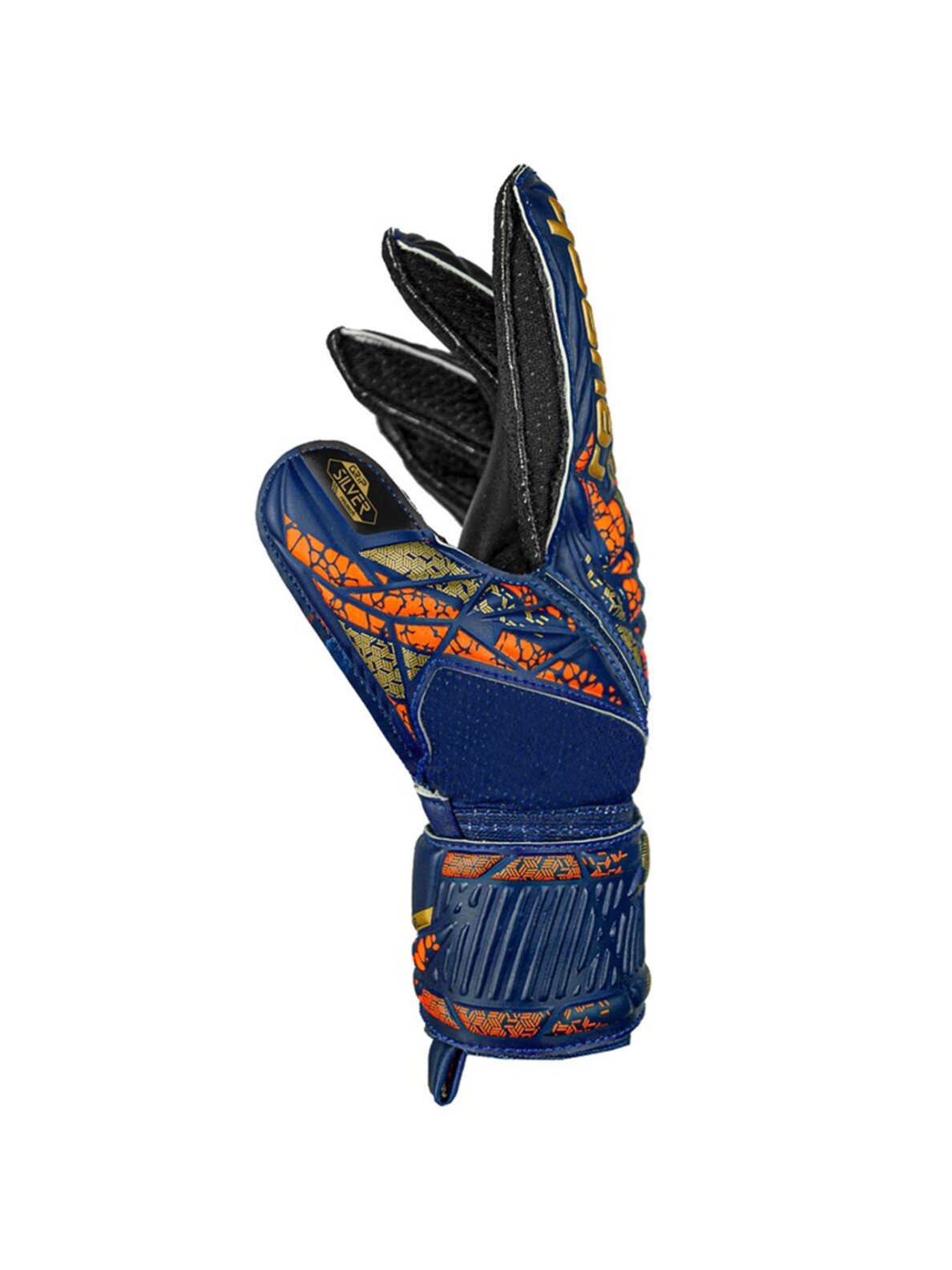 Reusch Attrakt Silver Junior vartininko pirštinės, tamsiai mėlynos 5472215 4411 3 Reusch Attrakt Silver Junior vartininko pirštinės, tamsiai mėlynos 5472215 4411 3