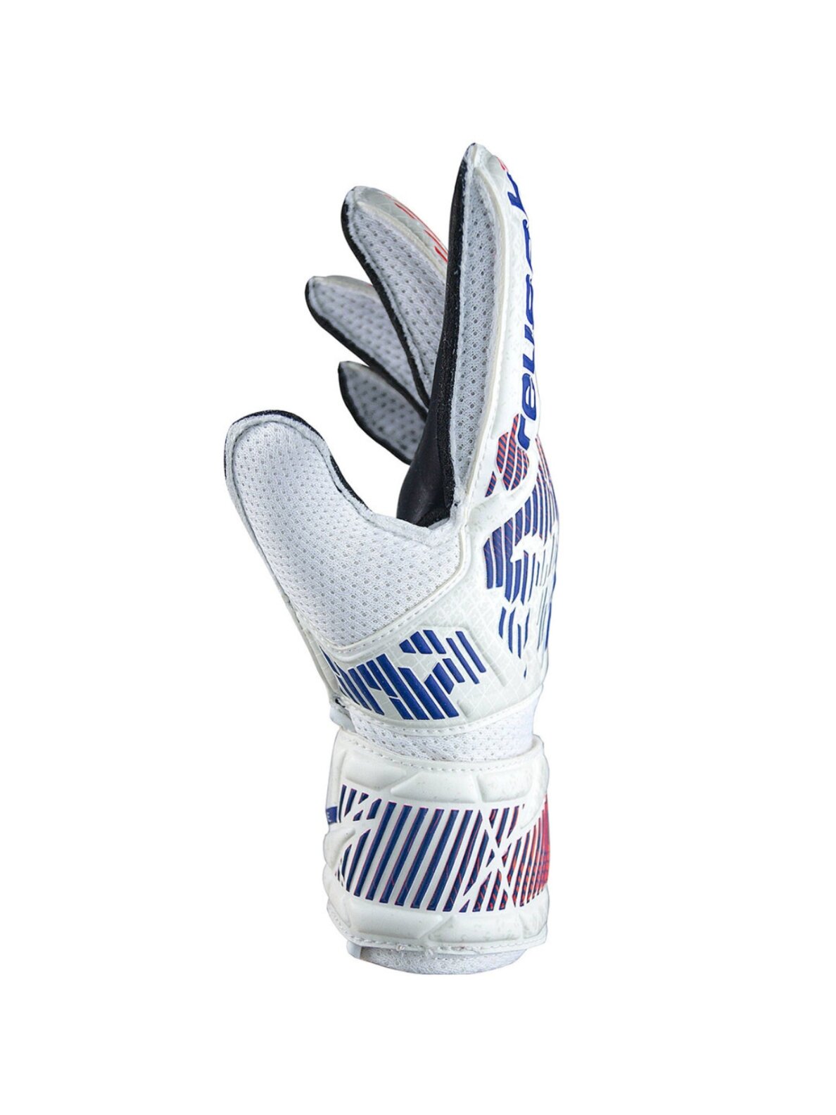Reusch Attrakt Solid vartininko pirštinės baltos ir mėlynos spalvos 5470016 8906 3