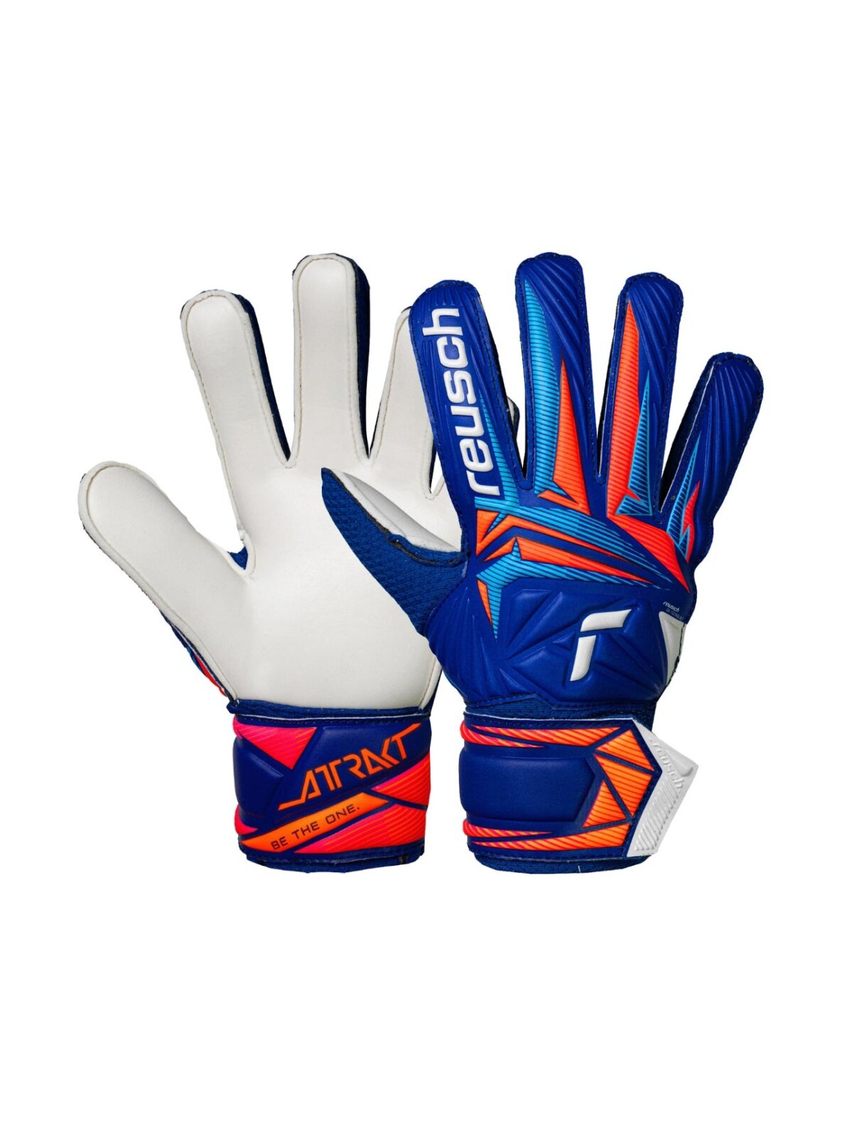 Reusch Attrakt Solid Junior vartininko pirštinės, mėlynos 5672515 4126 Reusch Attrakt Solid Junior vartininko pirštinės, mėlynos 5672515 4126