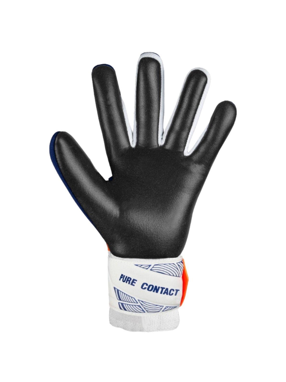 Reusch Pure Contact Sidabrinės vartininko pirštinės tamsiai mėlyna-balta-juoda 5470200 4848 3