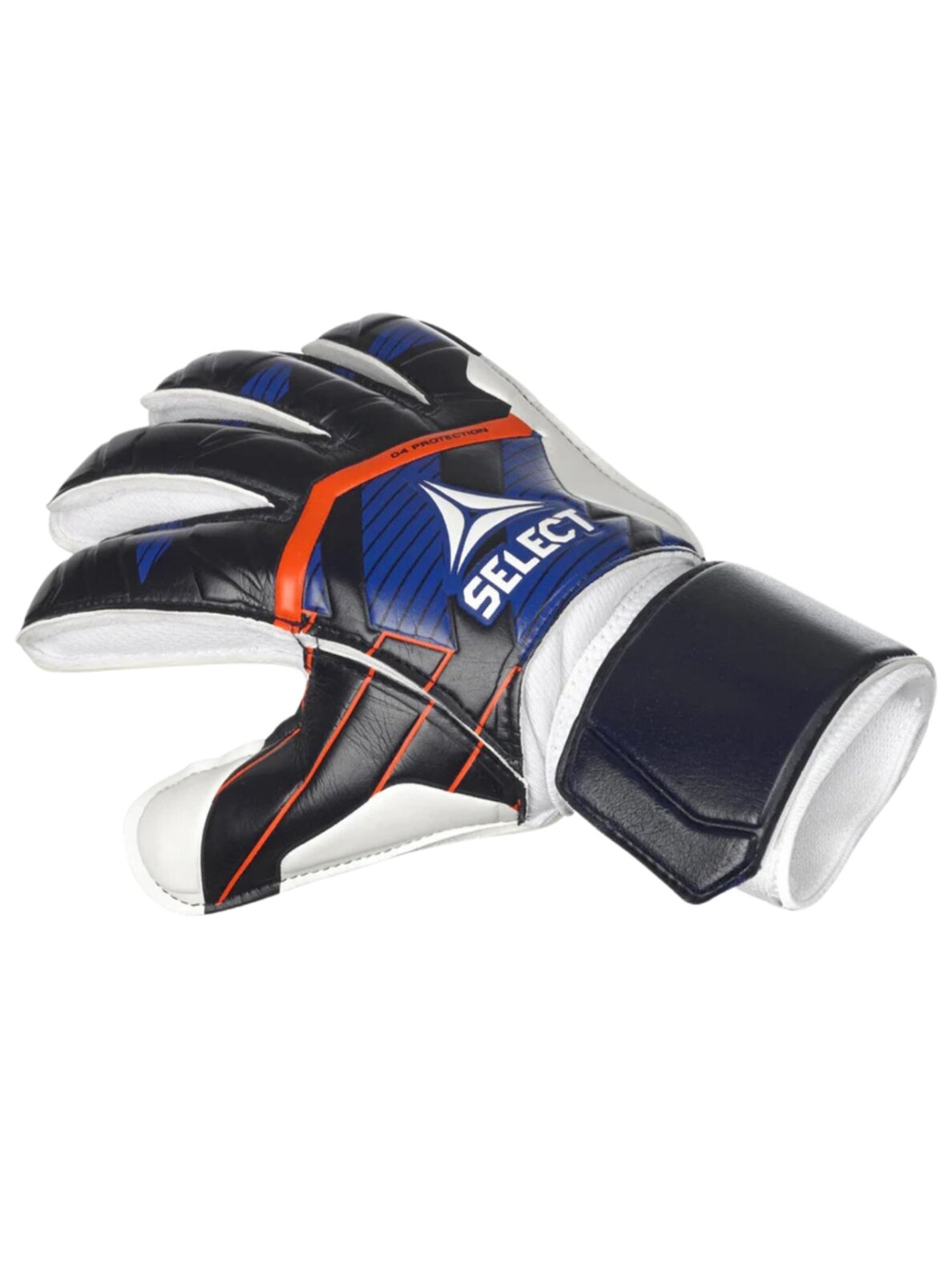 Select 04 Protection Flat Cut v24 vartininko pirštinės, juodos ir tamsiai mėlynos 18448 1