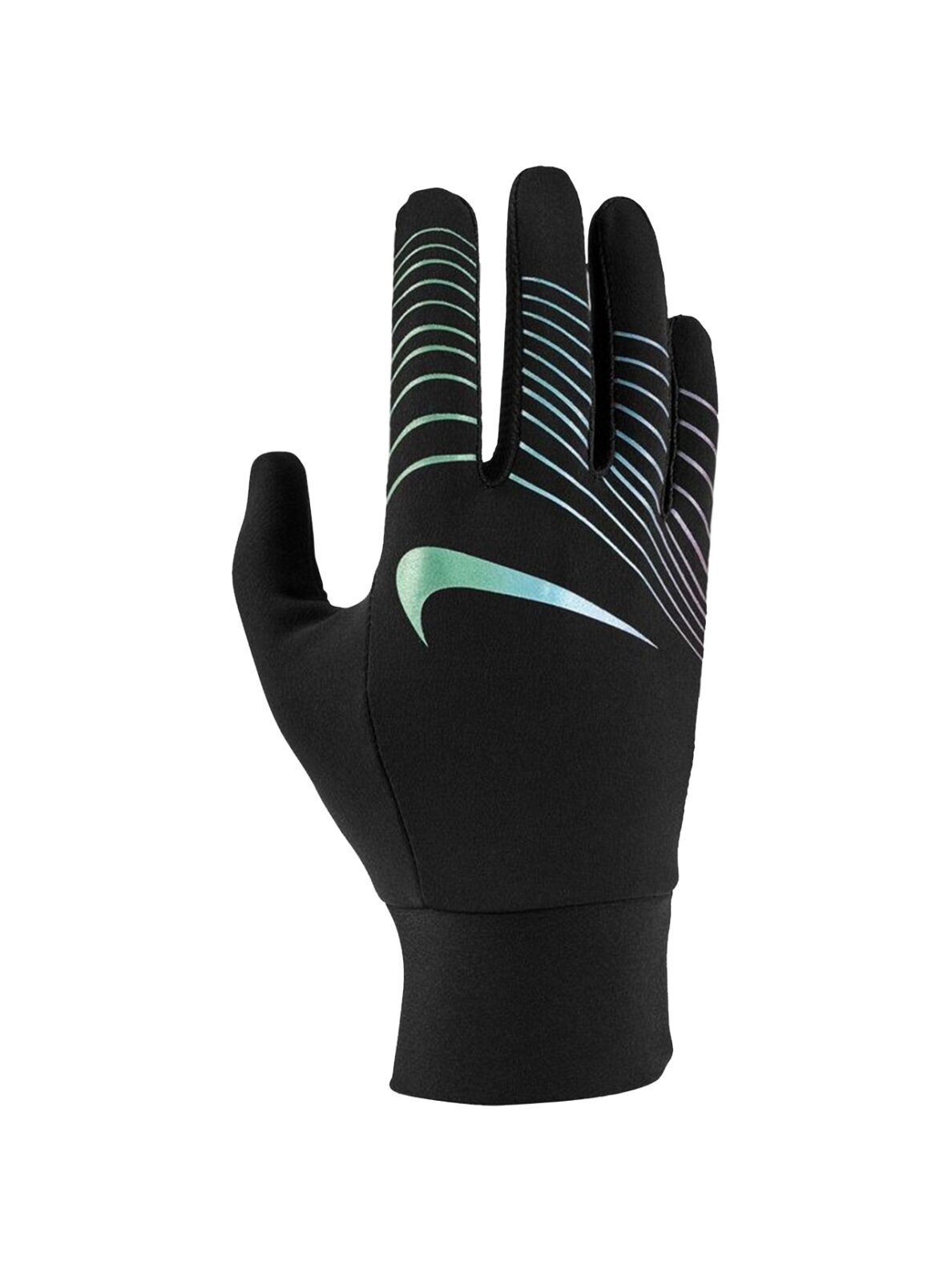 Nike Dri-FIT lengvos moteriškos bėgimo pirštinės juodos N1004258904