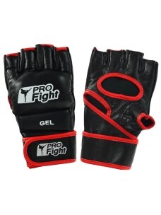 Profight MMA pirštinės iš natūralios odos, juodos
