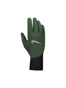 Nike Pacer Midweight bėgimo pirštinės vyrams žalios-juodos N1010535313
