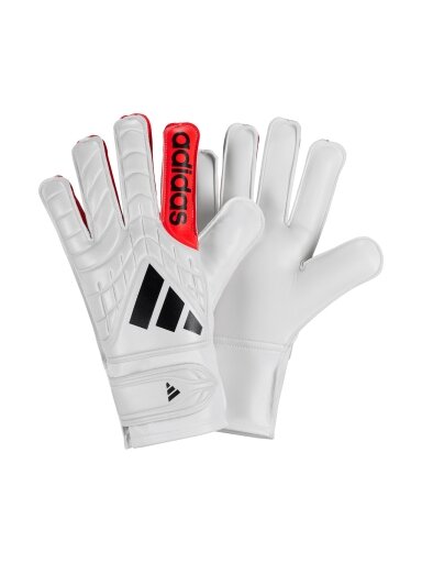 Adidas Copa Club vartininko pirštinės vaikams baltos-oranžinės KA7808