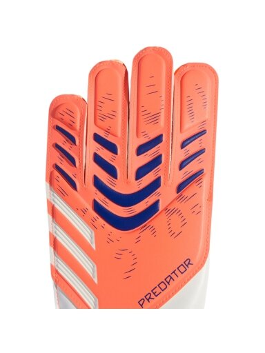 Adidas Predator Glove Training vartininko pirštinės vaikams baltos-oranžinės JN5361