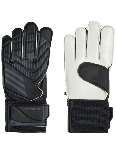 Adidas Predator Training vaikiškos vartininko pirštinės, juodos ir baltos IW6281