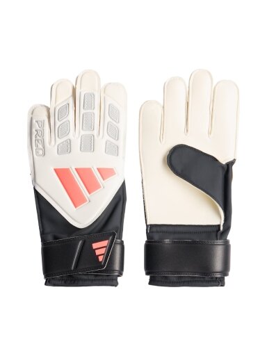 adidas Predator Training vaikiškos vartininko pirštinės, juodos ir baltos KE9707