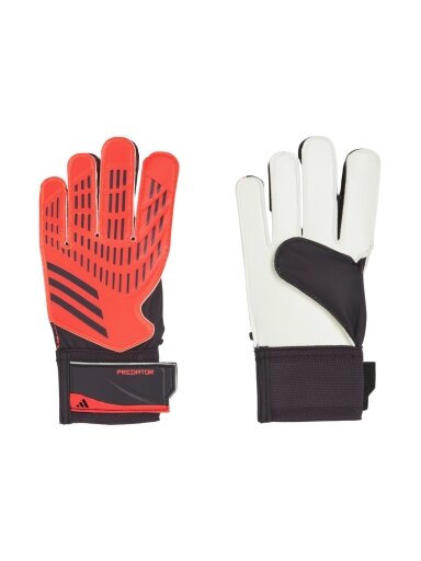 Adidas Predator Training Goalkeeper vaikams raudono-juodos spalvos pirštinės IX3873