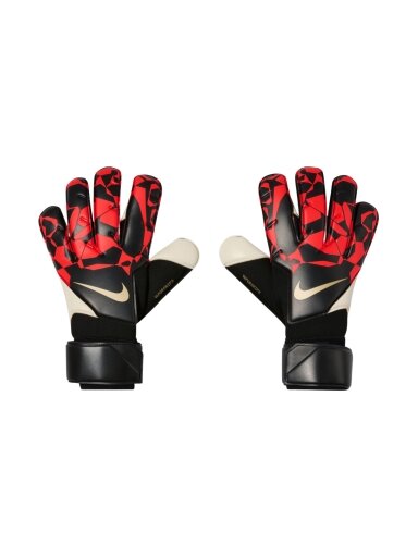 Nike Vapor Grip3 vartininko pirštinės juodos ir raudonos HQ0304 010