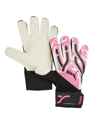 Puma Ultra Play RC vartininko pirštinės rožinės ir baltos spalvos 41862 08