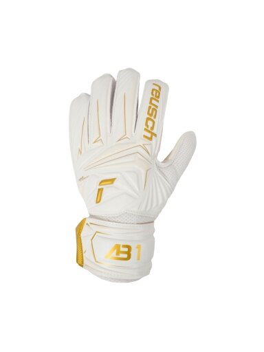 Reusch Attrakt AB1 Solid Junior vartininko pirštinės baltos 5672003 1130