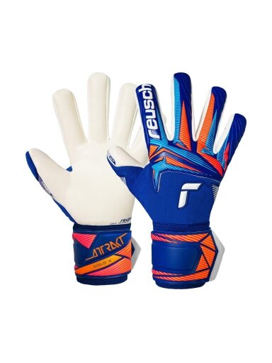 Reusch Attrakt Gold X NC vartininko pirštinės vyrams, mėlynos