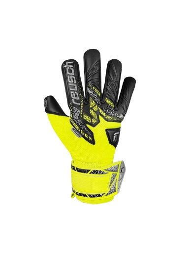 Reusch Attrakt Gold X NC vartininko pirštinės vyrams geltonos-juodos 5570955 2025