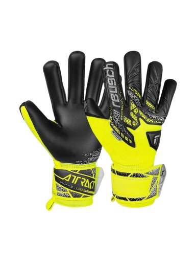 Reusch Attrakt Gold X NC vartininko pirštinės vyrams geltonos-juodos 5570955 2025