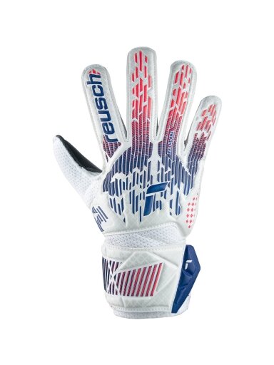 Reusch Attrakt Solid vartininko pirštinės baltos ir mėlynos spalvos 5470016 8906
