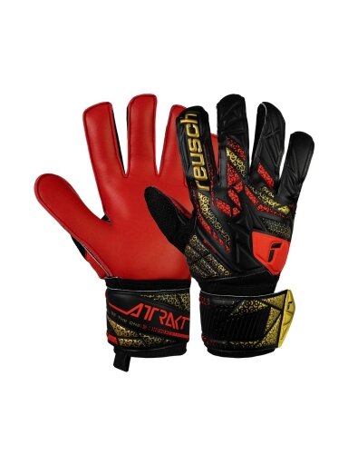 Reusch Attrakt Solid vartininko pirštinės raudonos ir juodos 5570515 7075