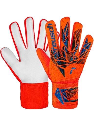 Reusch Attrakt Starter Solid vartininko pirštinės oranžinės 5470514 2210