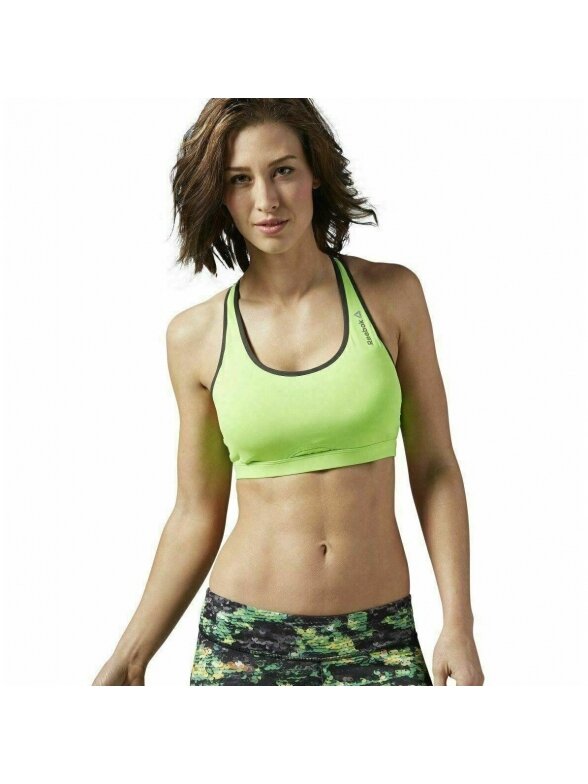 Reebok sportinė liemenėlė moterims AJ2548 salotinė Reebok sportinė liemenėlė moterims AJ2548 salotinė