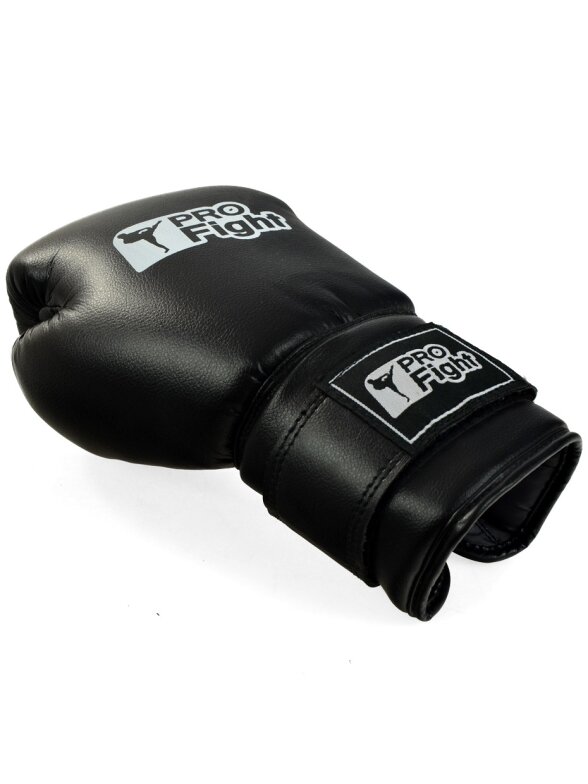 Profight PVC bokso pirštinės juodos 4