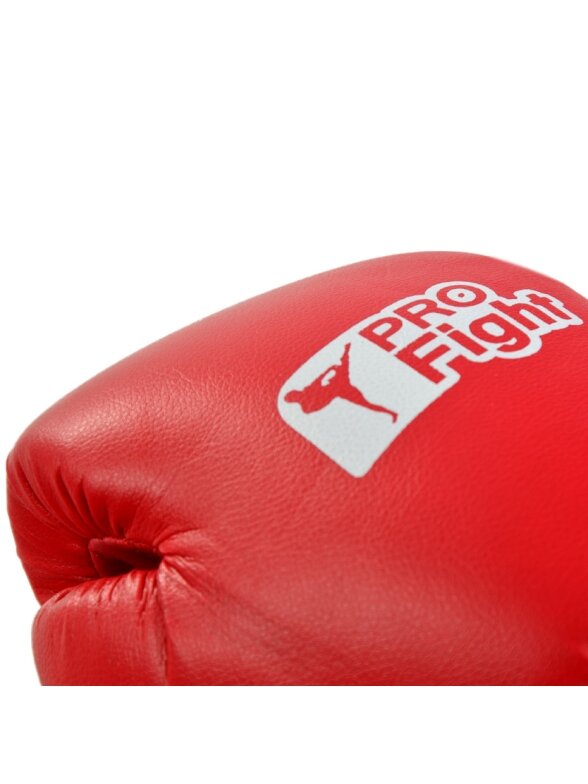 Profight bokso pirštinės PVC raudonos 4 Profight bokso pirštinės PVC raudonos 4