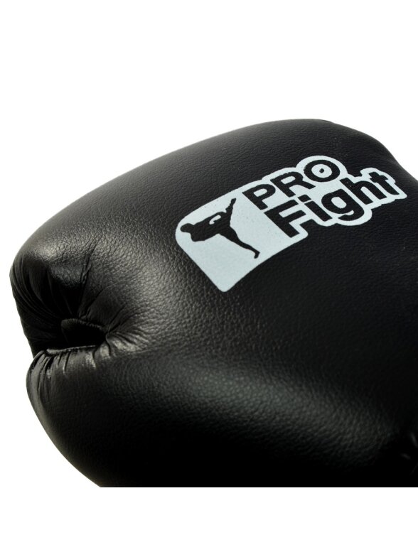 Profight Bokso Pirštinės Oda Dragon Juodos 4