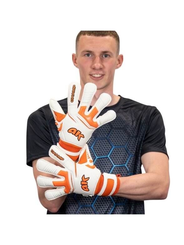 4Keepers Champ Training VII RF2G vartininko pirštinės, baltos-oranžinės 4