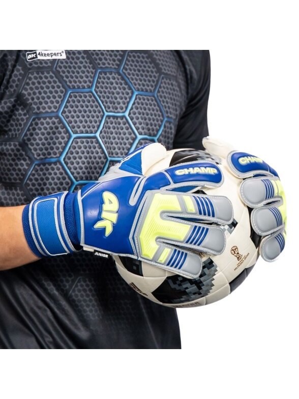 4Keepers Champ VII HB Junior vartininko pirštinės, mėlynos ir žalios spalvos fluo 5 4Keepers Champ VII HB Junior vartininko pirštinės, mėlynos ir žalios spalvos fluo 5