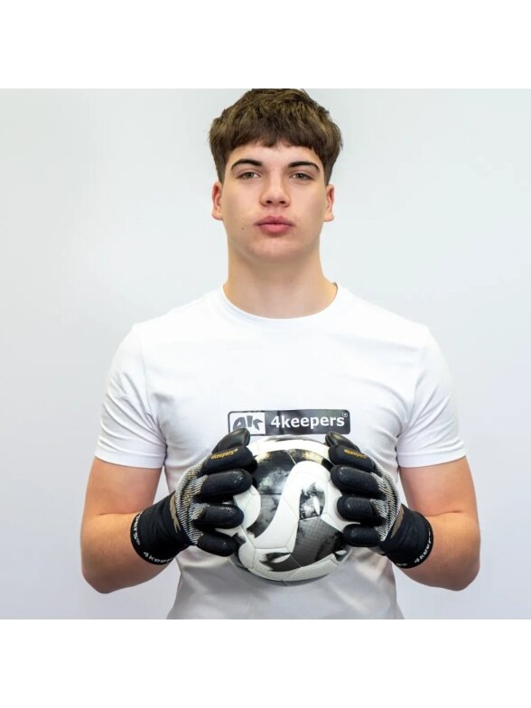 Vartininko pirštinės 4Keepers Elite Drake NC Junior juodos 8