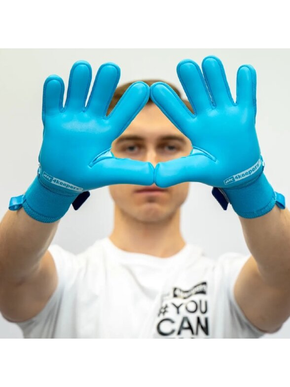 Vartininko pirštinės 4Keepers Elite Nox NC mėlyni 8 Vartininko pirštinės 4Keepers Elite Nox NC mėlyni 8