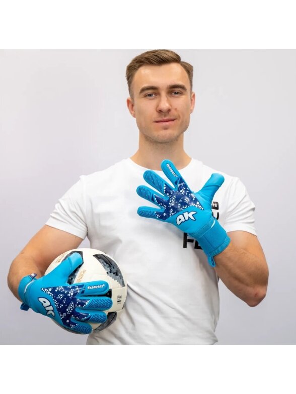 Vartininko pirštinės 4Keepers Elite Nox NC mėlyni 9
