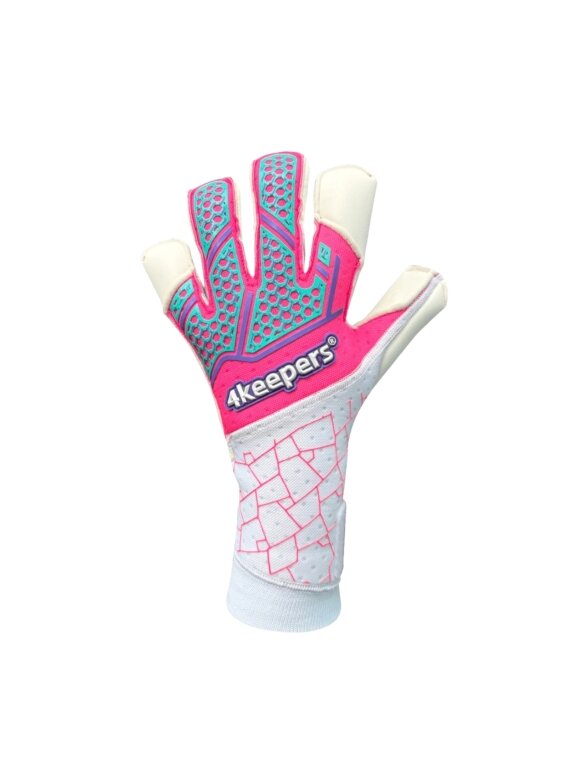 4Keepers vartininko pirštinės Neo Raya RFG2 baltai rožinės 1 4Keepers vartininko pirštinės Neo Raya RFG2 baltai rožinės 1