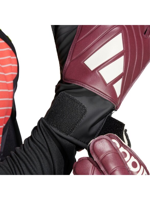 Adidas Copa Club vartininko pirštinės, bordo spalvos IQ4017 2 Adidas Copa Club vartininko pirštinės, bordo spalvos IQ4017 2