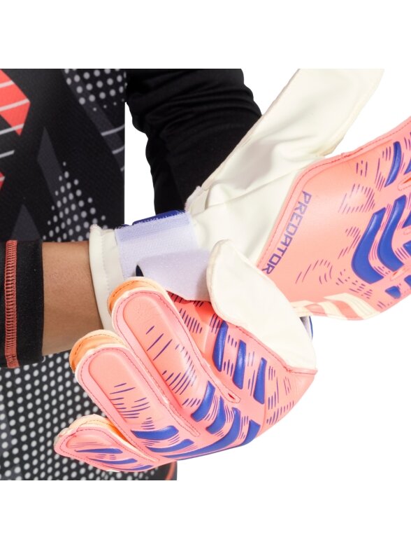 adidas Predator Glove Training vartininko pirštinės vyrams baltos-oranžinės JN5355 5 adidas Predator Glove Training vartininko pirštinės vyrams baltos-oranžinės JN5355 5