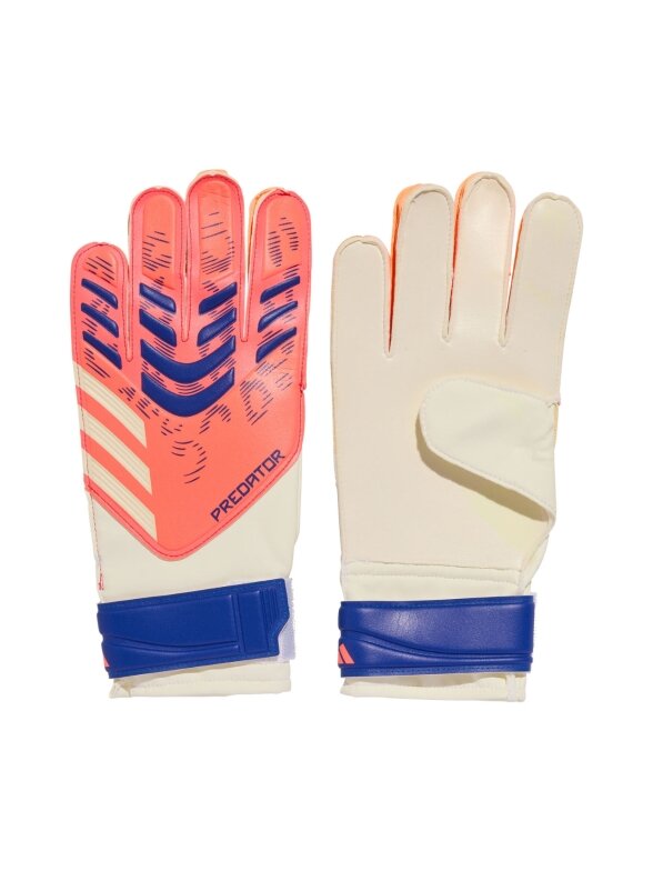 adidas Predator Glove Training vartininko pirštinės vyrams baltos-oranžinės JN5355 adidas Predator Glove Training vartininko pirštinės vyrams baltos-oranžinės JN5355