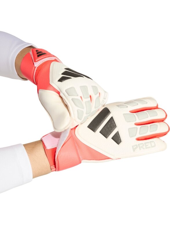 adidas Predator Match vartininko pirštinės balta-raudona KA7783 3 adidas Predator Match vartininko pirštinės balta-raudona KA7783 3
