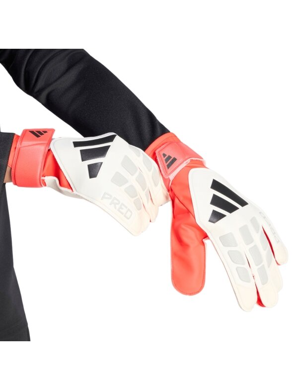 adidas Predator Training vartininko pirštinės baltos-raudonos JY6311 3 adidas Predator Training vartininko pirštinės baltos-raudonos JY6311 3