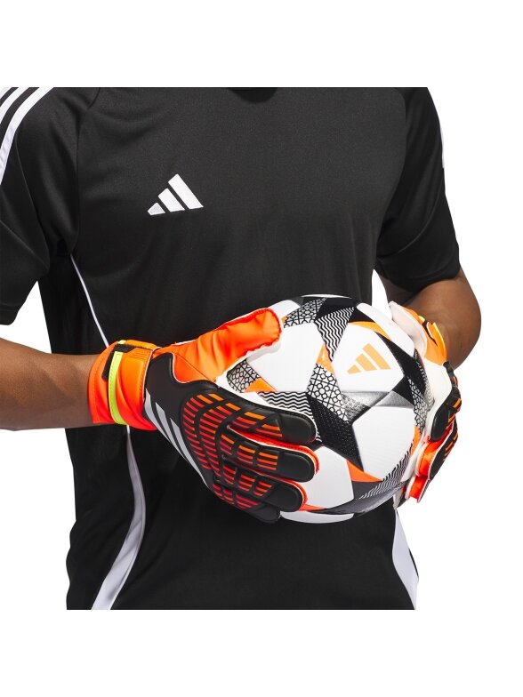Adidas Predator Training vartininko pirštinės oranžinės ir juodos spalvos IQ4027 4 Adidas Predator Training vartininko pirštinės oranžinės ir juodos spalvos IQ4027 4