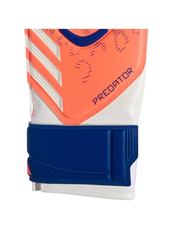 Adidas Predator Glove Training vartininko pirštinės vaikams baltos-oranžinės JN5361 2 Adidas Predator Glove Training vartininko pirštinės vaikams baltos-oranžinės JN5361 2