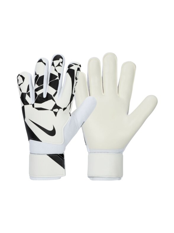 Nike Match Goalkeeper vartininko pirštinės baltos HQ0257 100 Nike Match Goalkeeper vartininko pirštinės baltos HQ0257 100