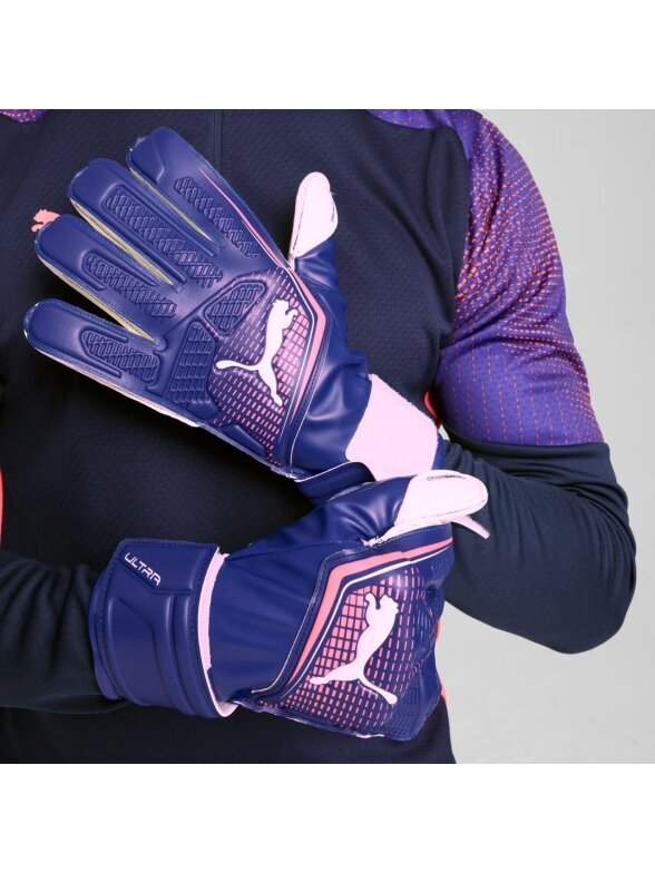 Puma Ultra Match RC vartininko pirštinės mėlynos 41951 01 4 Puma Ultra Match RC vartininko pirštinės mėlynos 41951 01 4