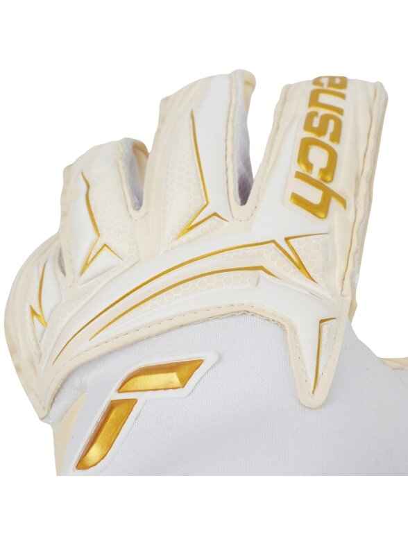 Reusch Attrakt AB1 Duo vartininko pirštinės baltos 5670001 1130 4 Reusch Attrakt AB1 Duo vartininko pirštinės baltos 5670001 1130 4