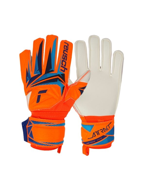 Reusch Attrakt Advance Junior vartininko pirštinės vaikams, oranžinės Reusch Attrakt Advance Junior vartininko pirštinės vaikams, oranžinės